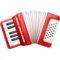 Accordion emoji on Facebook