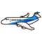 Airplane emoji on Emojidex
