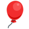 Balloon emoji on Messenger