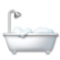 Bathtub emoji on LG