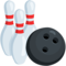 Bowling emoji on Messenger