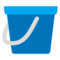 Bucket emoji on Microsoft