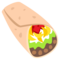 Burrito emoji on Emojione