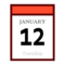 Calendar emoji on Emojidex