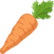 Carrot emoji on Facebook