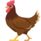 Chicken emoji on Facebook