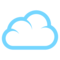 Cloud emoji on Emojione