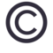 Copyright emoji on Emojione