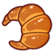 Croissant emoji on Emojidex
