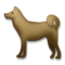 Dog emoji on LG