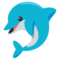 Dolphin emoji on Emojione