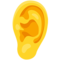 Ear emoji on Messenger