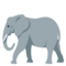 Elephant emoji on Emojione