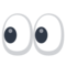 Eyes emoji on Facebook