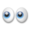 Eyes emoji on LG