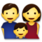 Family emoji on LG