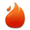Fire emoji on LG