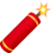 Firecracker emoji on Facebook