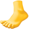Foot emoji on Facebook