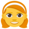Girl emoji on Emojione