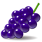 Grapes emoji on Emojidex