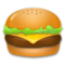 Hamburger emoji on LG