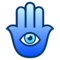 Hamsa emoji on Emojione