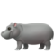Hippopotamus emoji on Apple