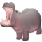 Hippopotamus emoji on Facebook