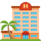 Hotel emoji on Facebook
