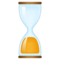 Hourglass emoji on Emojidex