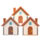 Houses emoji on Google