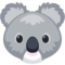 Koala emoji on Facebook