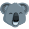 Koala emoji on Messenger