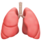 Lungs emoji on Apple