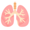 Lungs emoji on Google