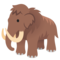 Mammoth emoji on Google