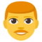 Man emoji on Emojione