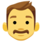 Man emoji on Facebook