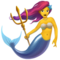 Mermaid emoji on Apple