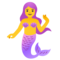 Mermaid emoji on Google