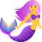Mermaid emoji on Emojione