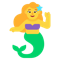 Mermaid emoji on Microsoft