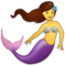 Mermaid emoji on Samsung