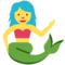 Mermaid emoji on Twitter