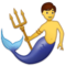 Merman emoji on Samsung