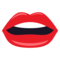 Mouth emoji on Emojione