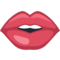 Mouth emoji on Facebook