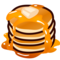 Pancakes emoji on Emojidex