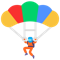 Parachute emoji on Microsoft